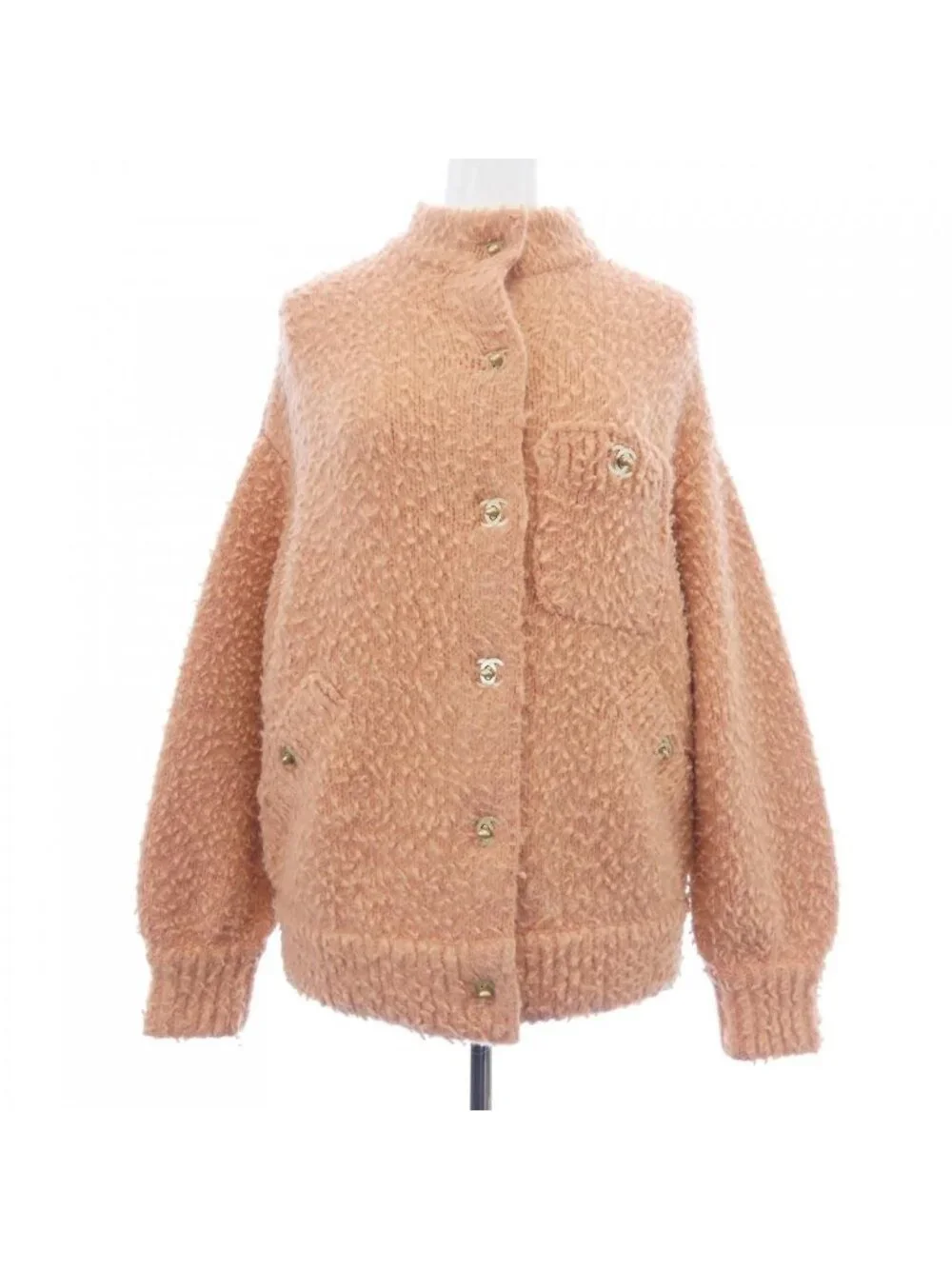 Chanel Turnlock Cardigan Pink